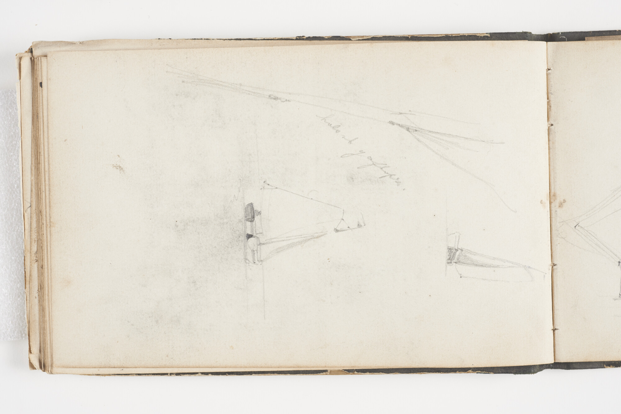 A.2019(02); Schetsboek met studies van binnenschepen en zeeschepen; schetsboek