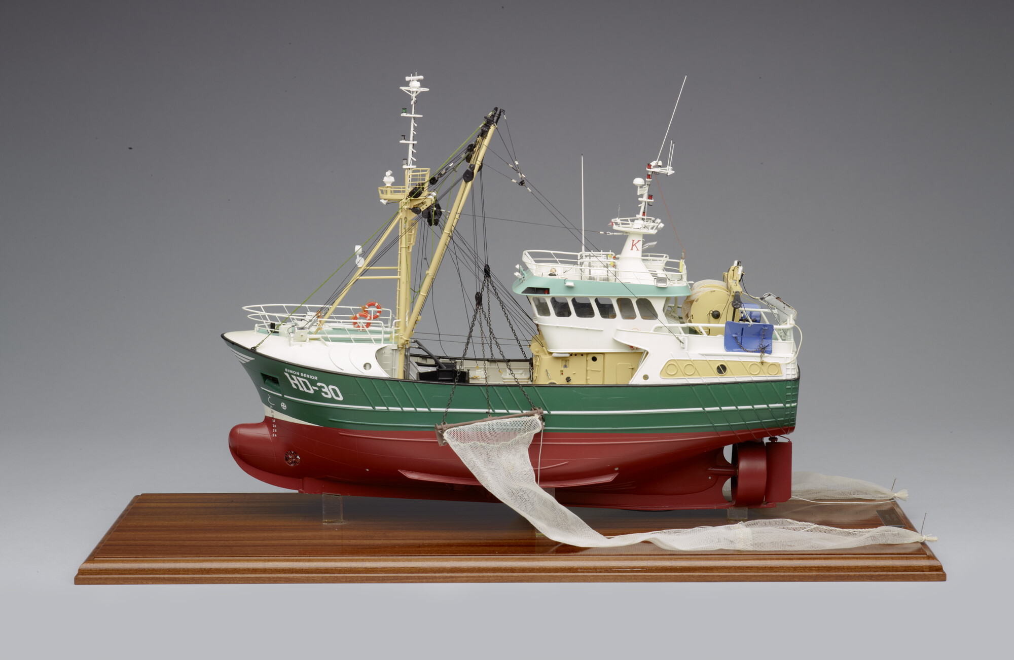 2012.1258; Model van de viskotter Simon Senior; scheepsmodel