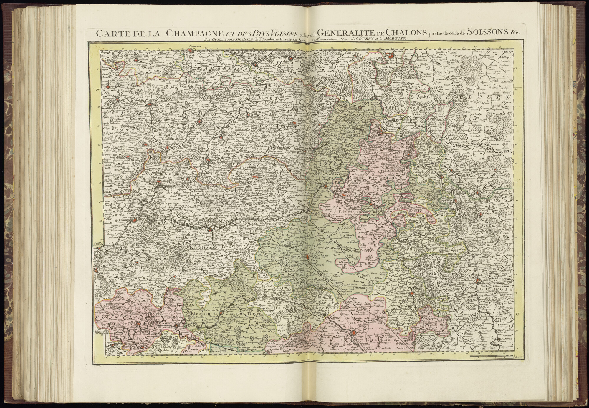 B.0032(027) [kaart 055]; Kaart van Noordoost-Frankrijk; kaart