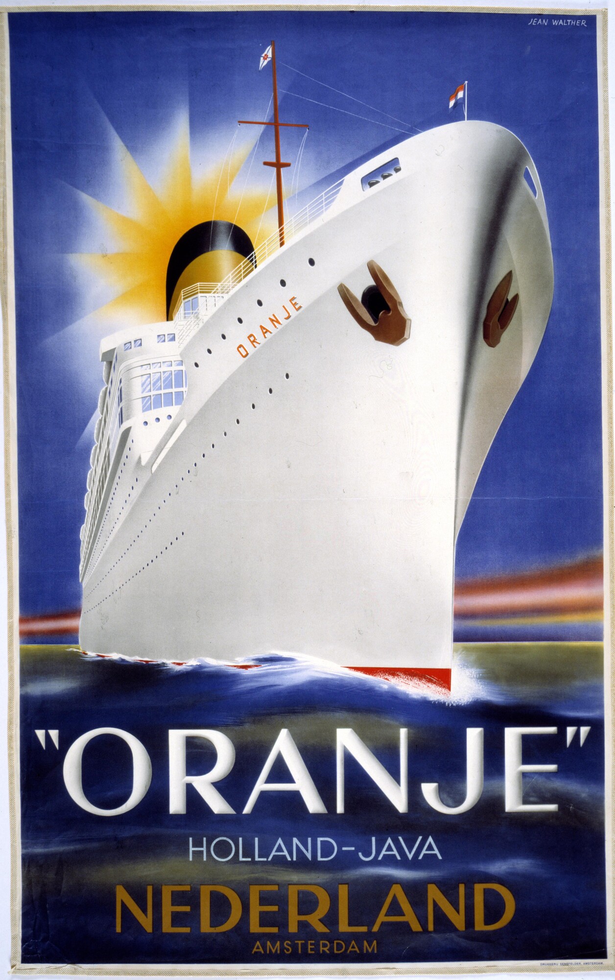 A.5399(08); Het passagiersschip ms. Oranje van de SMN; affiche