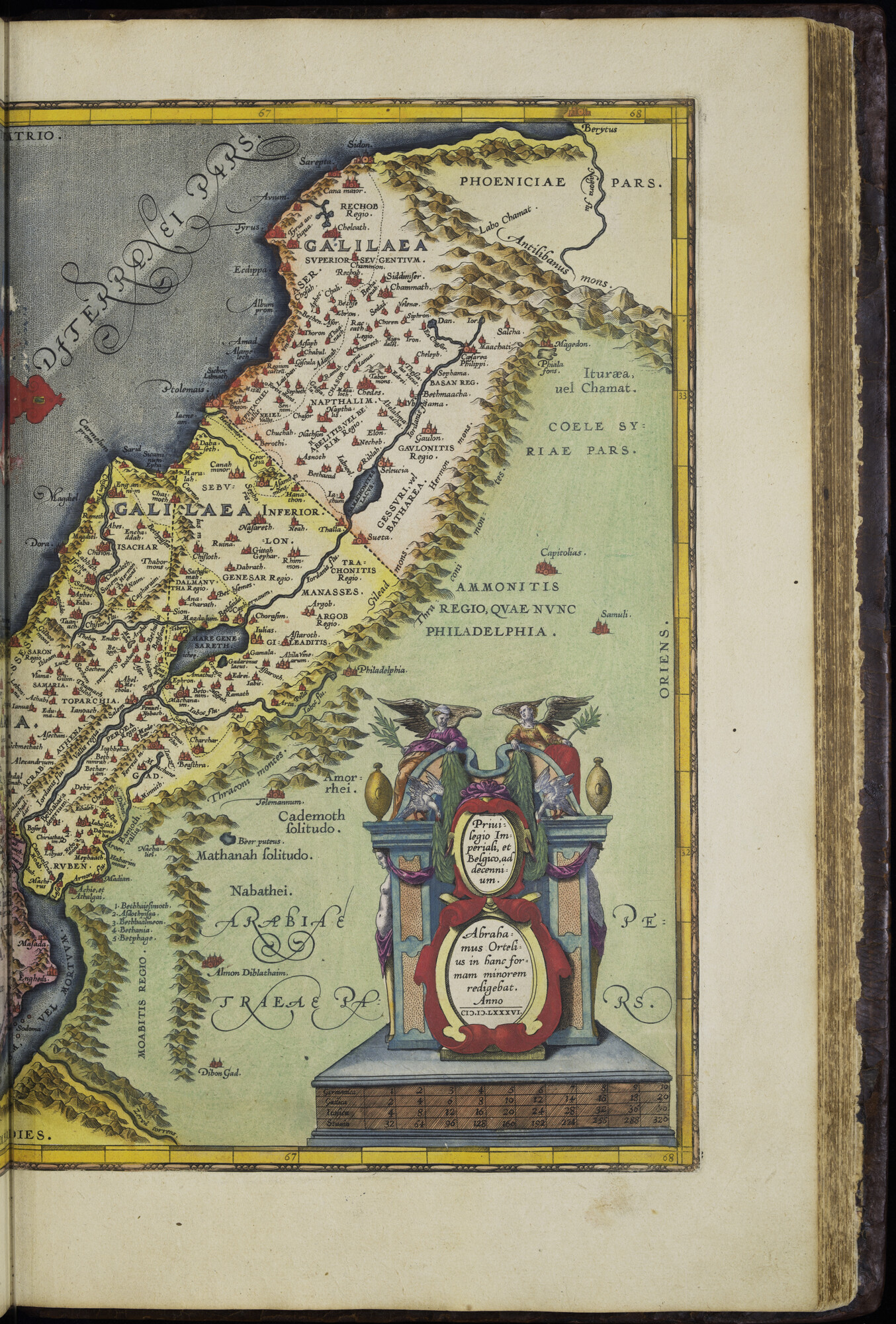 A.0145(232) [kaart 143]; Kaart van Israël en Zuid-Libanon; kaart
