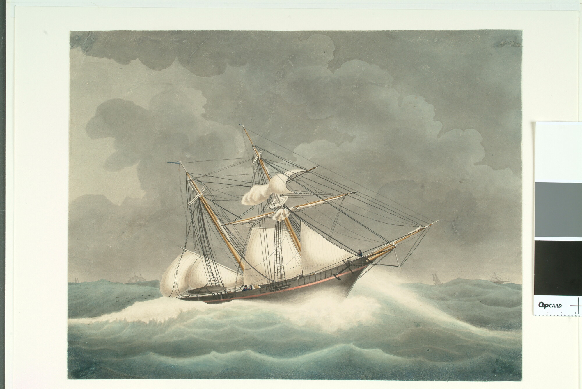 A.0501(03); De schoenerbrik Zr.Ms. 'De Dolfijn'; tekening