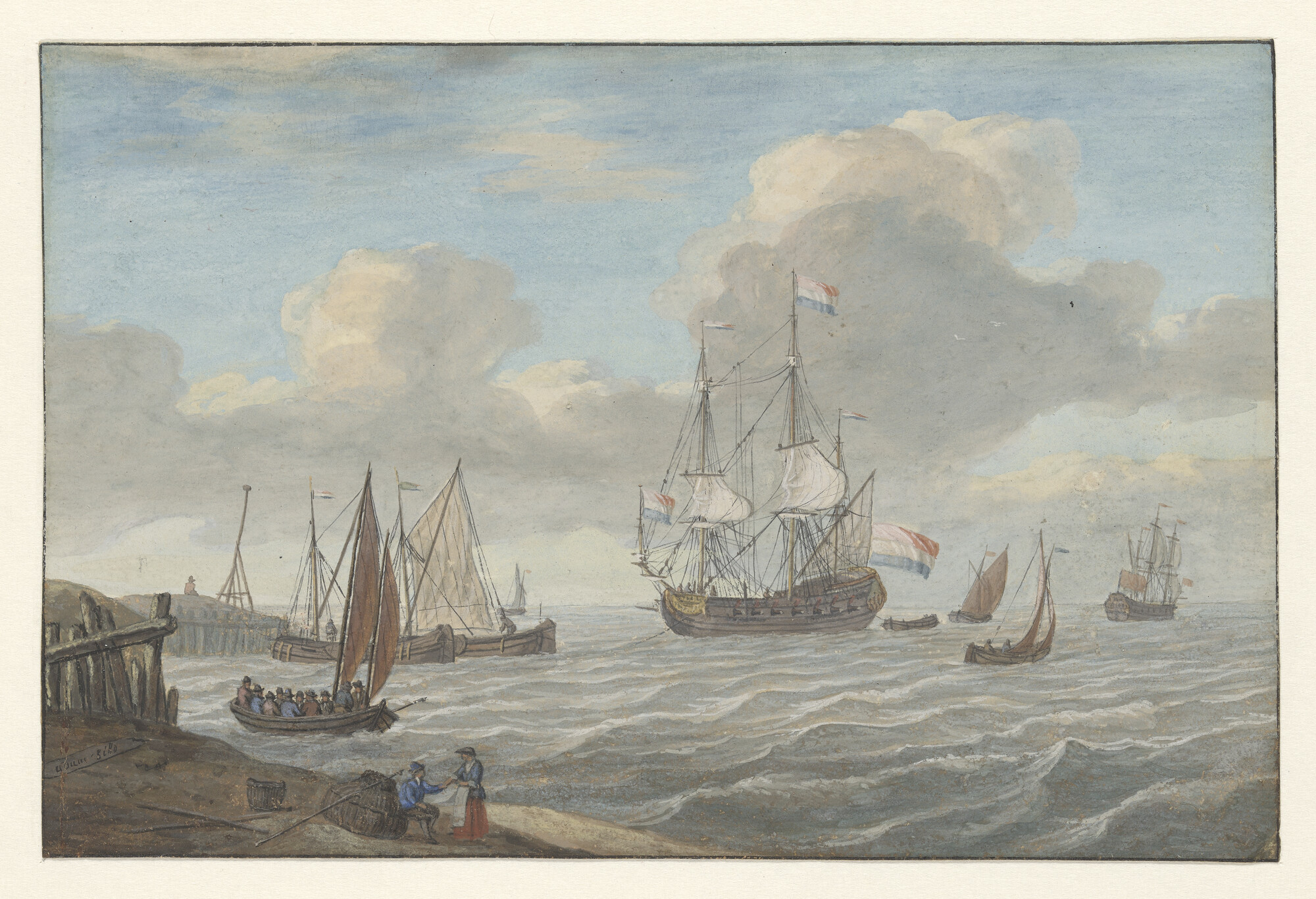 A.2614(02); Een rede; tekening