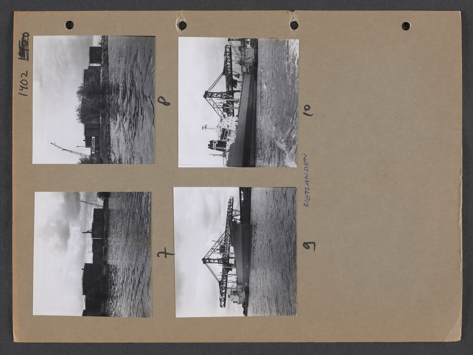 S.9102(36); Multomap met foto's door Ben Burgers, samengesteld door de Vereniging De Amsterdamsche Haven; foto