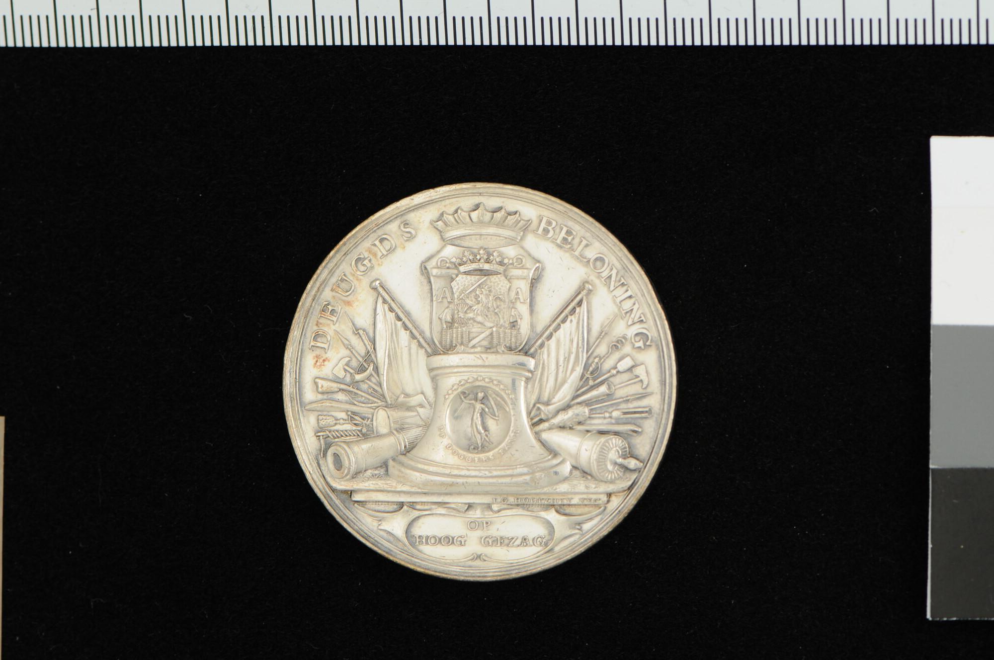 S.0722(06); Penning op het overlijden van W.J. baron Bentinck, 1781; penning