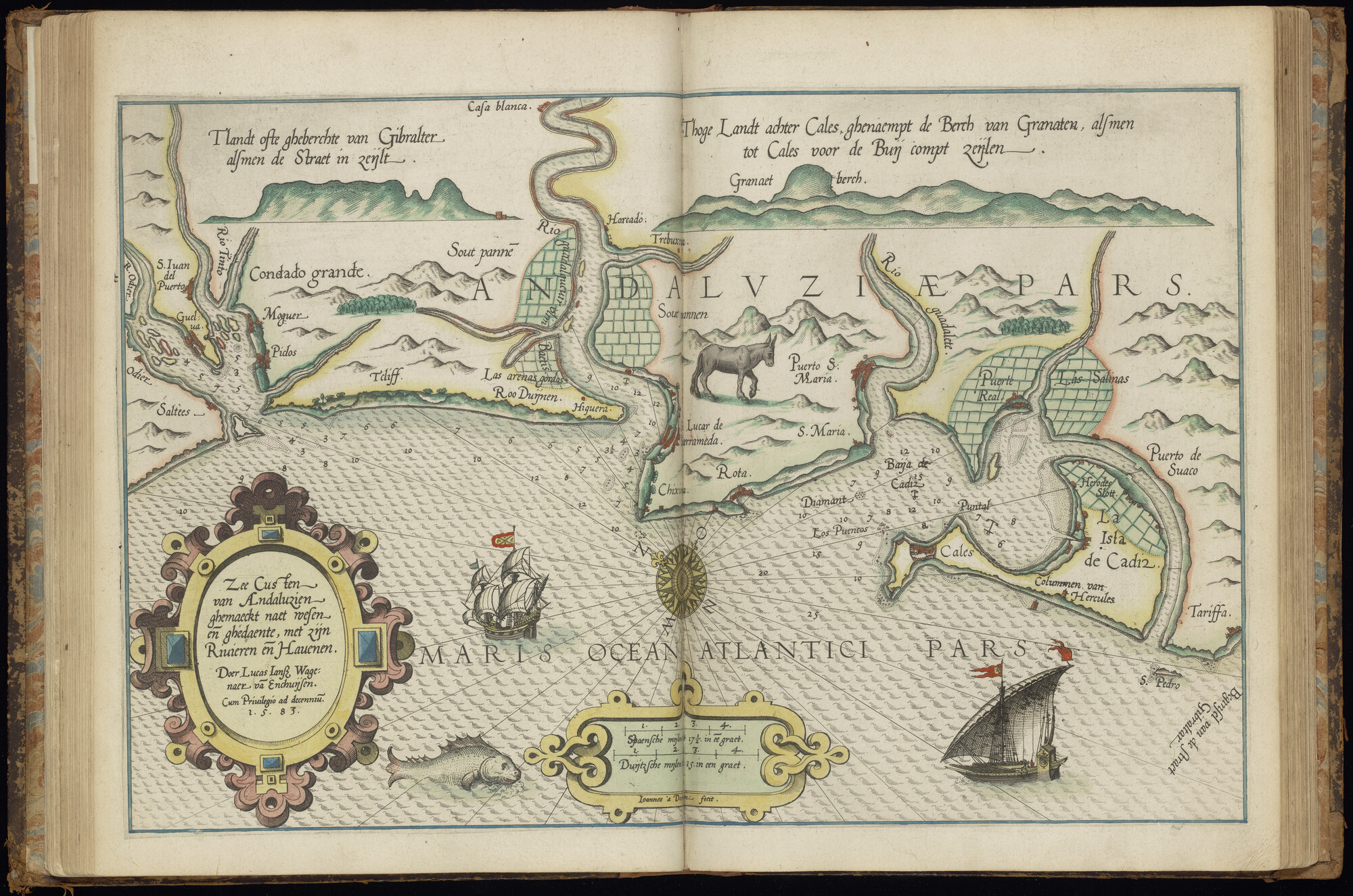 S.3034 [kaart 026]; Kaart van de kust van Andalusië bij Huelva en Cádiz; kaart