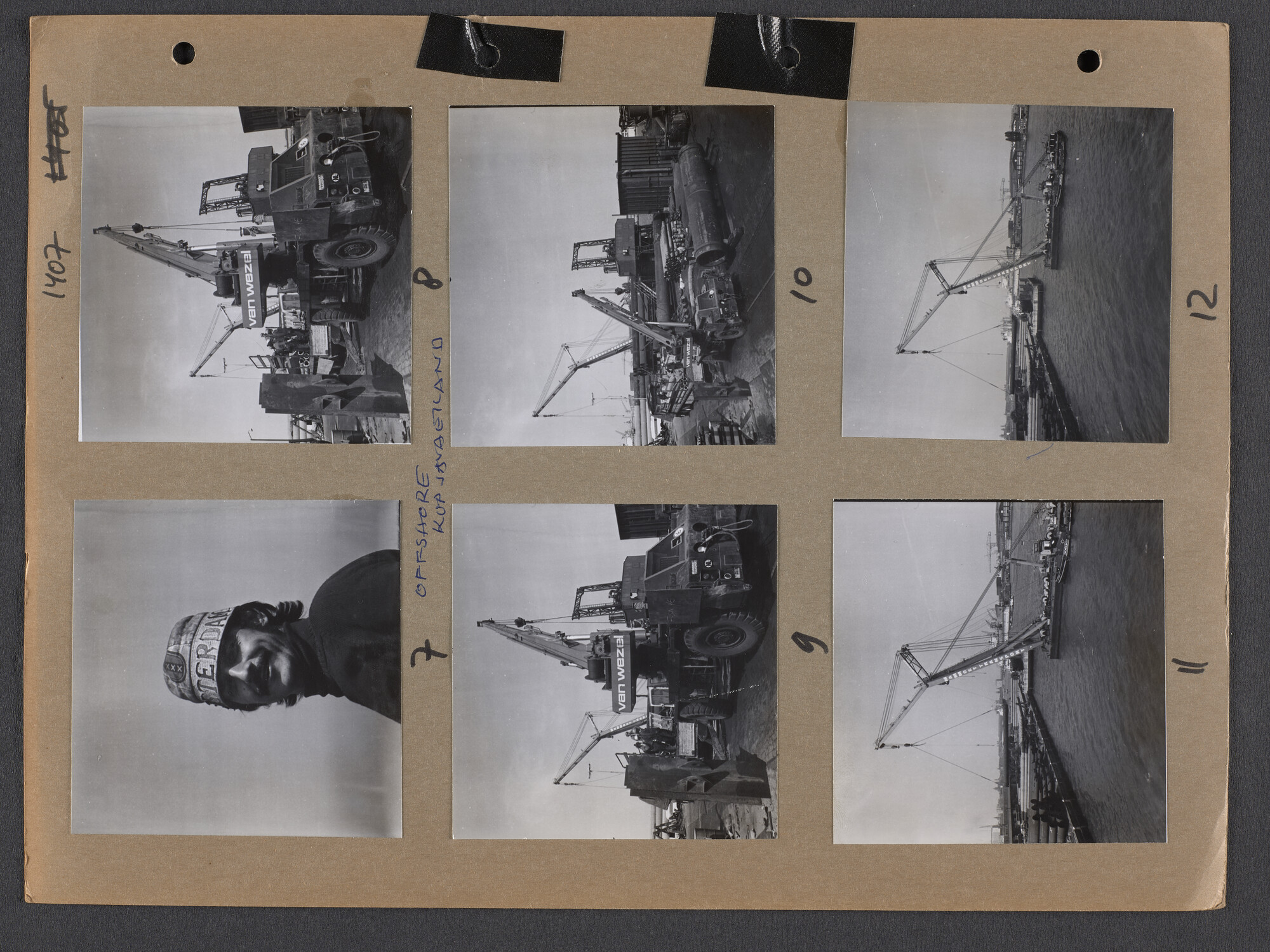 S.9102(36); Multomap met foto's door Ben Burgers, samengesteld door de Vereniging De Amsterdamsche Haven; foto