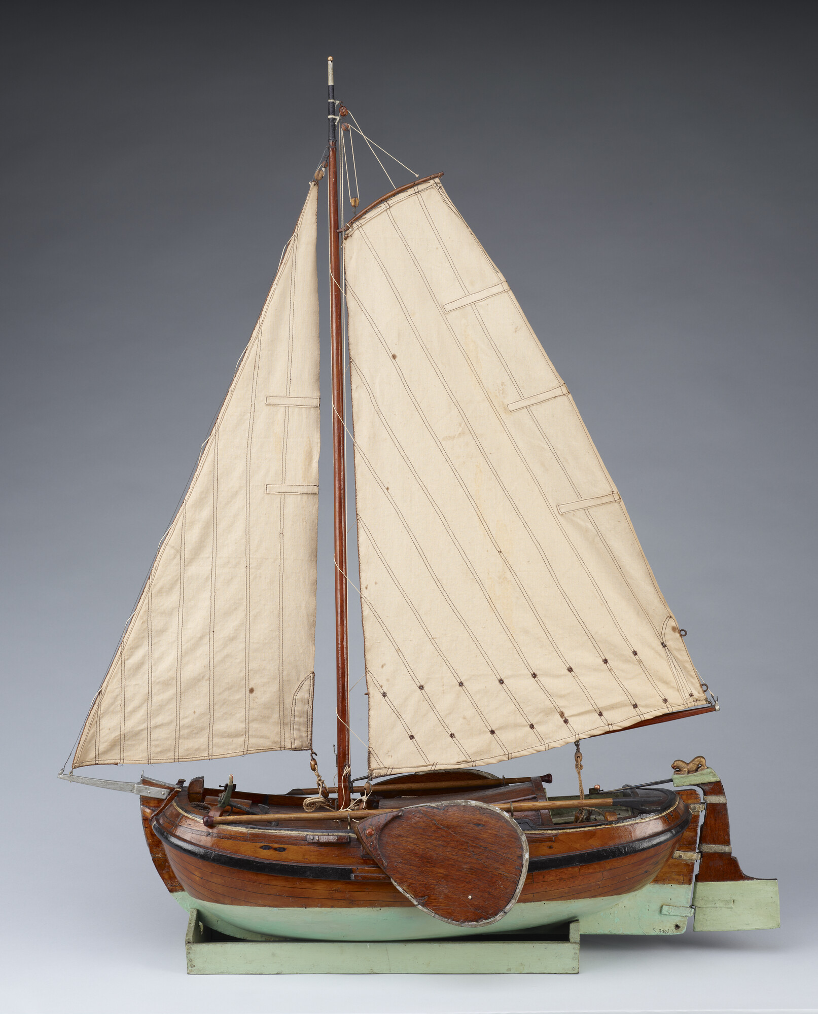 S.0906(01); Model van een Friese boeier; scheepsmodel