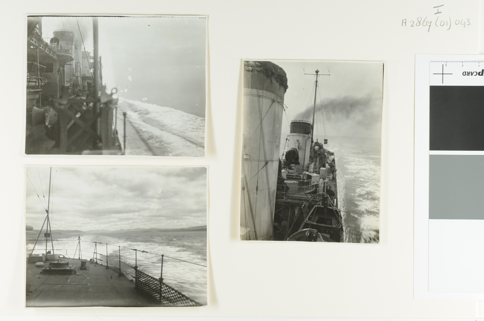 A.2867(01)043; Foto's van de proefvaart van de torpedobootjager Hr.Ms. 'Banckert'; fotoreportage