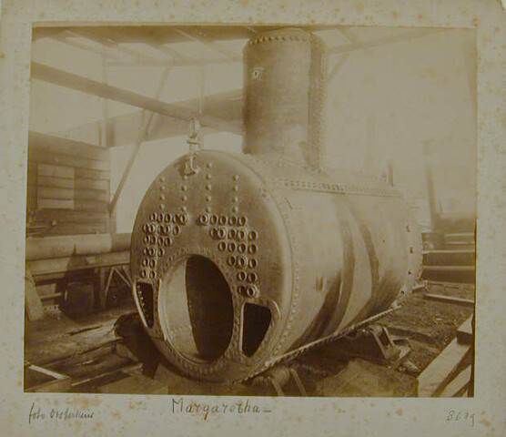 S.1156(06)267; Bootketel (no.16) voor het vrachtschip ss. 'Margaretha', 1887; foto