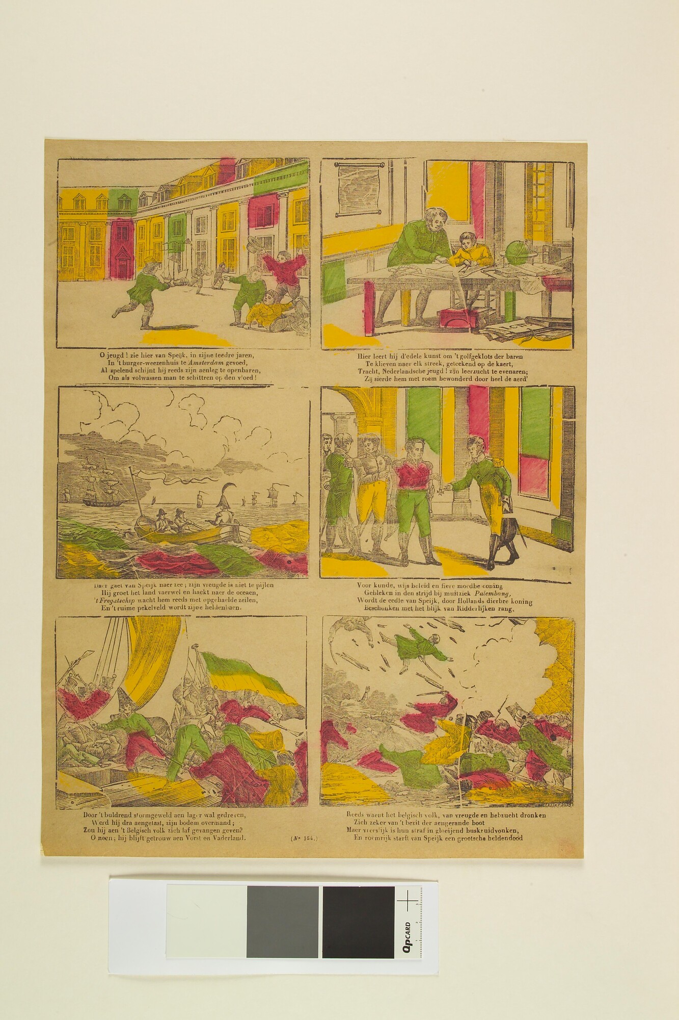 1989.1140; Het leven van Van Speyk, 1802 - 1831; prent