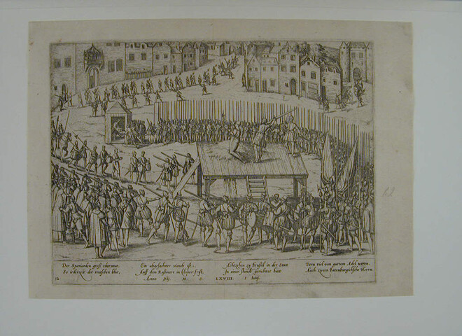 A.0145(027)106; Onthoofding van de Batenburgers te Brussel, 1 juni 1568; prent