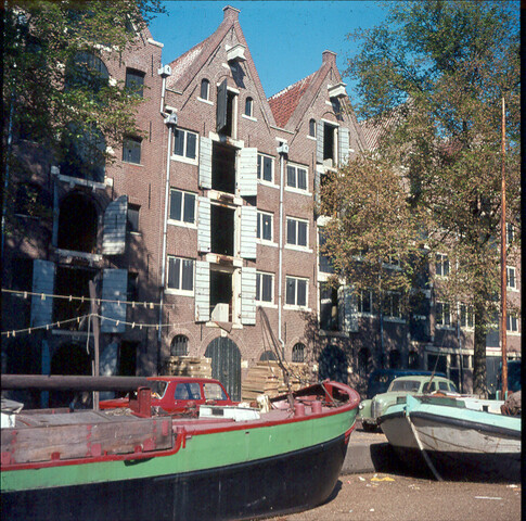 S.9100(0811); De Brouwersgracht te Amsterdam; diapositief