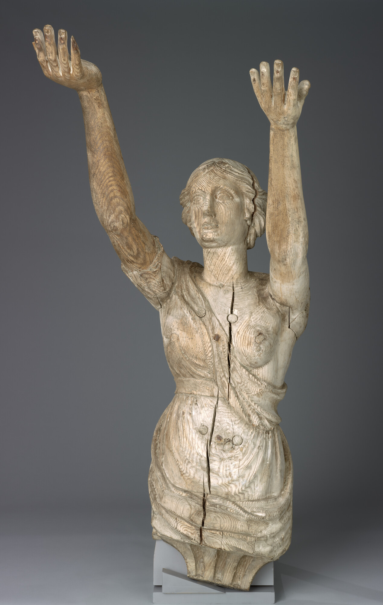 S.0132(04)2; Console, voorstellend een vrouwenfiguur, afkomstig van de Adolf Hertog van Nassau; spiegelversiering