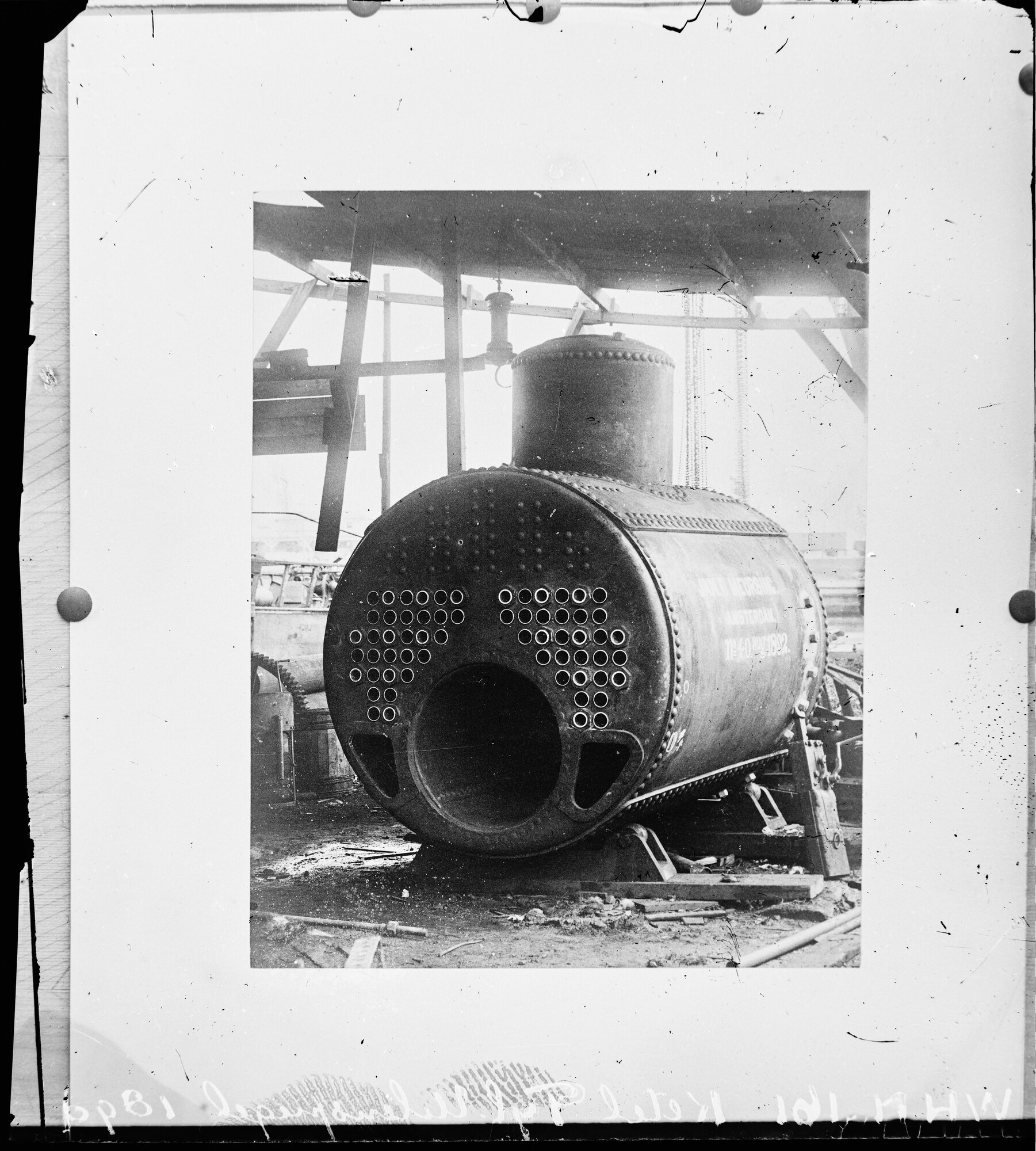 S.1156(06)279b2; Reproductienegatief van de ketel Tijl. Uilenspiegel 1890; negatief