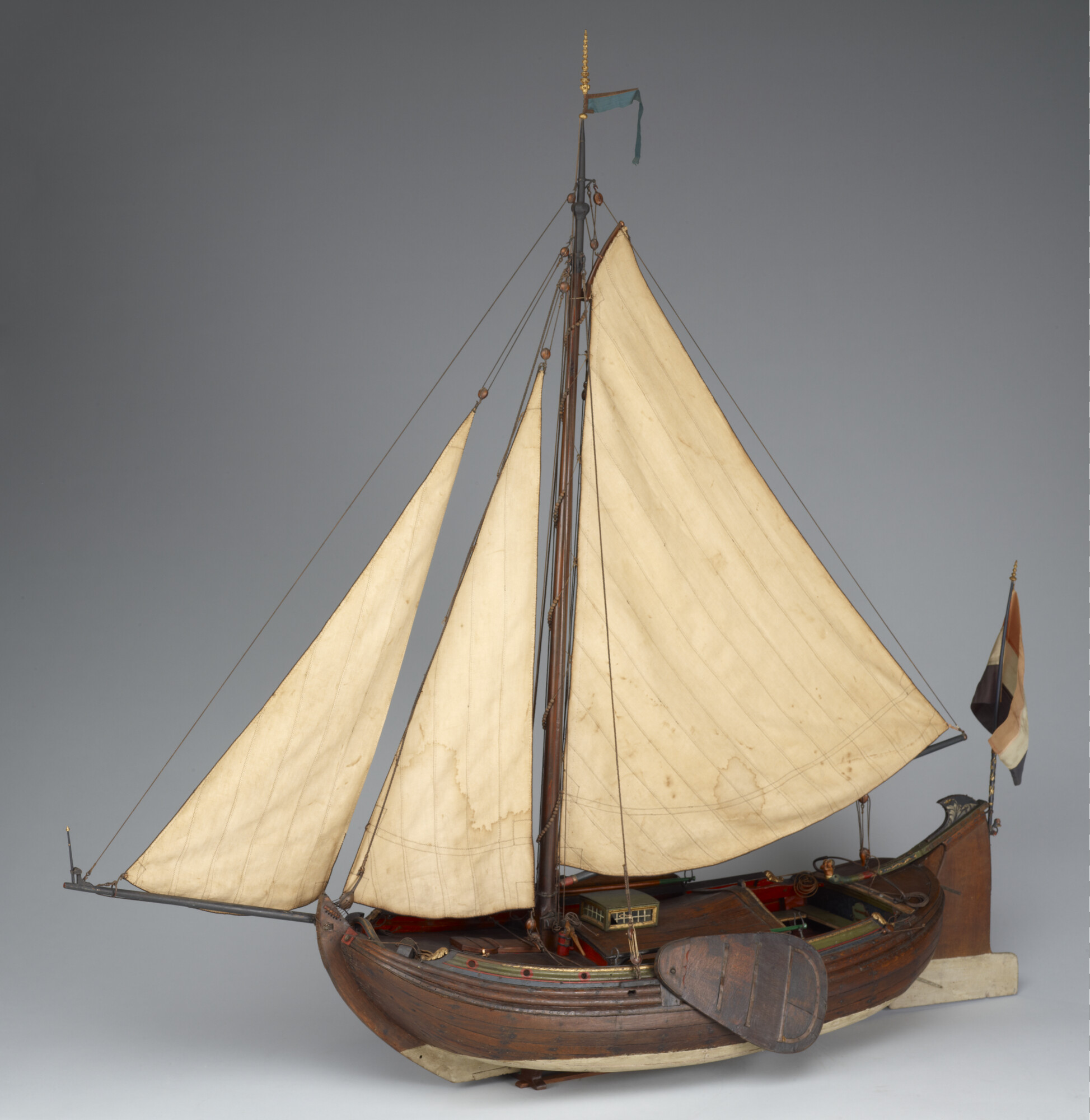 A.0118(05); Model van een boeier; scheepsmodel