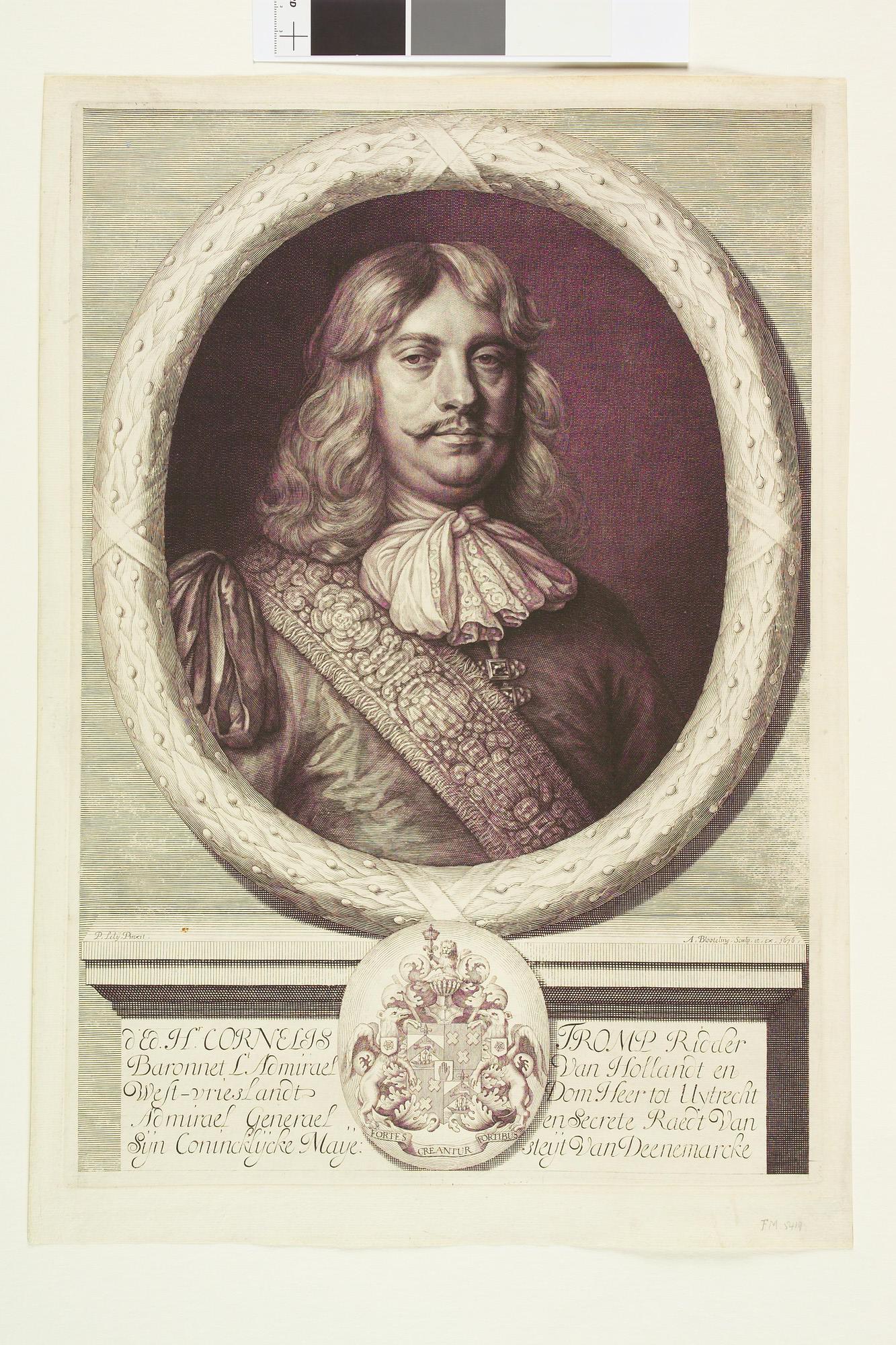 S.0847(01); Portret van luitenant-admiraal Cornelis Tromp; prent