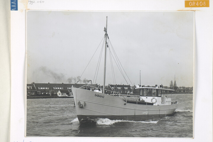 1992.1150; Foto's van de coaster ms. 'Sabang', tijdens de proefvaart; fotoreportage