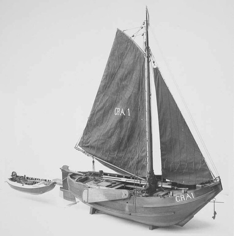 A.5277; Model van de Zeeuwse hengst GRA 1; scheepsmodel