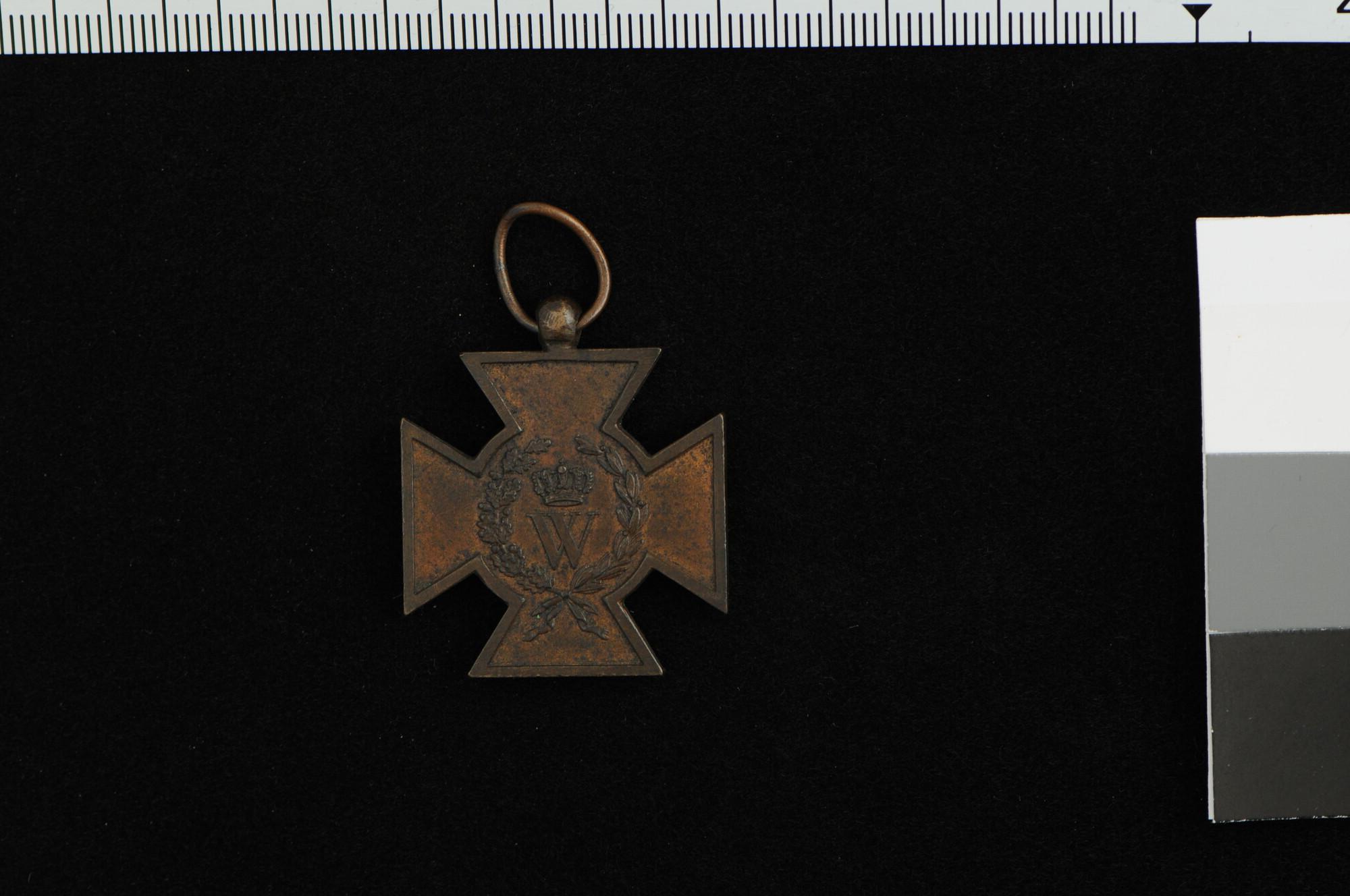 S.1270(01)2; Metalen kruis 1830-1831; onderscheiding