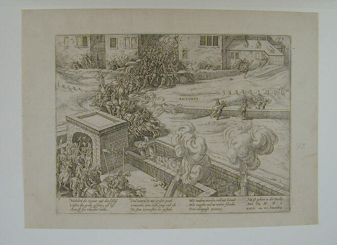 A.0145(027)150; Beschieten van Antwerpen, 4 november 1576; prent