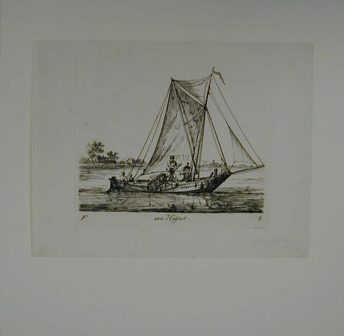 A.0149(0139); Prent uit de suite 'Verscheide soorten van Hollandse schepen'; prent