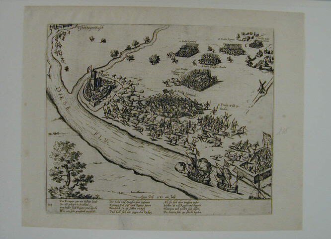 A.0145(027)279; Schermutseling in de Kempen bij Engelen, juli 1587; prent