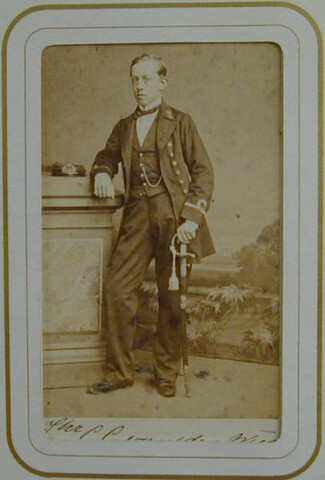 S.0576(01)201; Portretfoto van luitenant-ter-zee der tweede klasse jhr. C.C. van der Wijck (1838-1915); foto