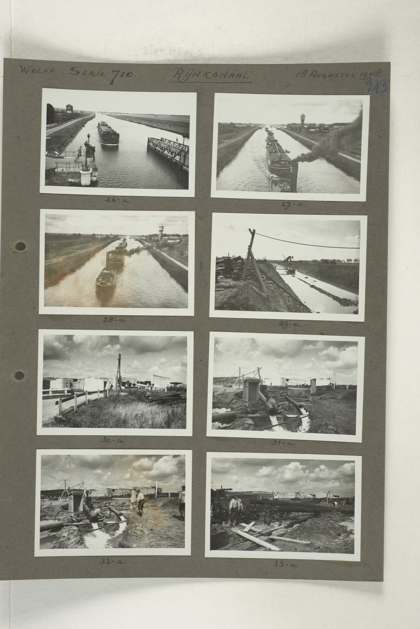 1998.2180; Omslag met een grote hoeveelheid proef foto's gemaakt in opdracht van de Gemeente Handelsinrichtingen in Amsterdam en de Koninklijke Hollandsche Lloyd te Amsterdam.; omslag