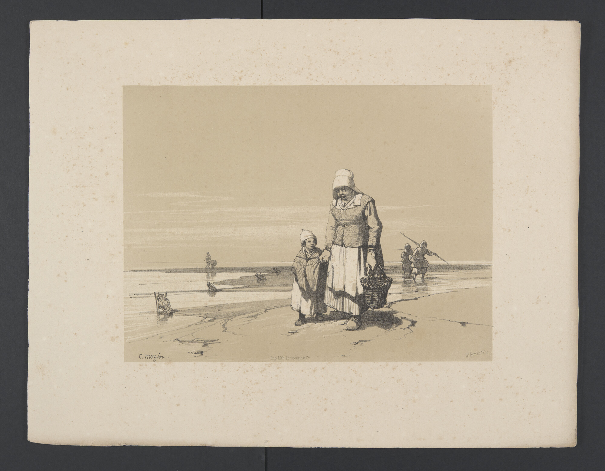 2023.0414; Prentenboek met scenes rond diverse vissersschepen en sloepen; prentenboek