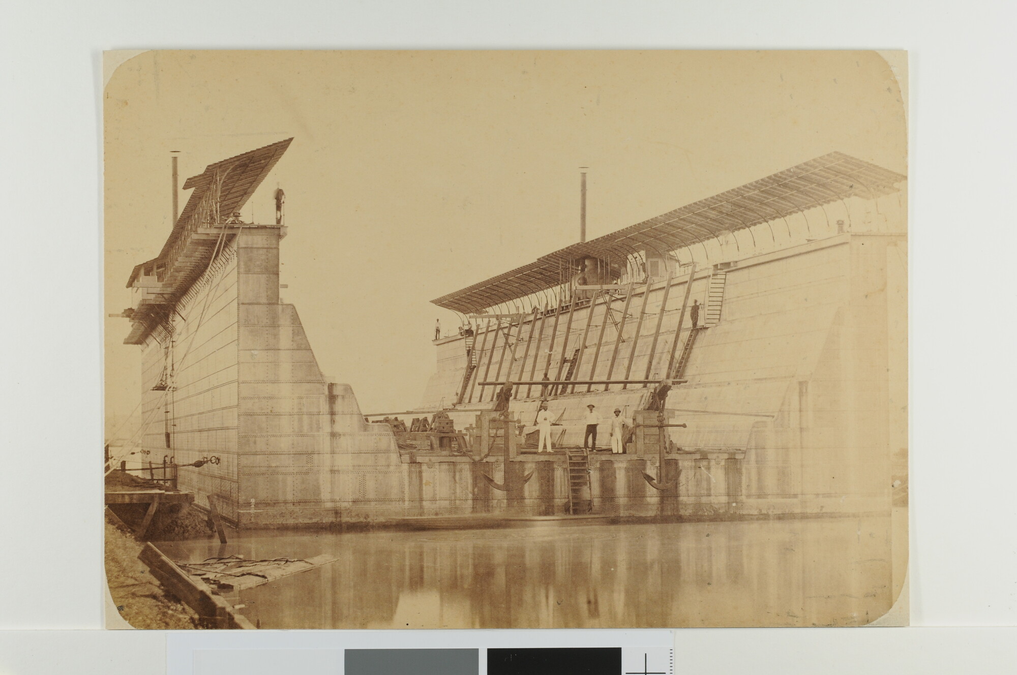 S.1158(0j); Het ijzeren droogdok voor het eiland Onrust; foto