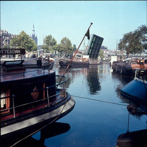 S.9100(0306); De Singelgracht bij Nassauplein in Amsterdam; diapositief