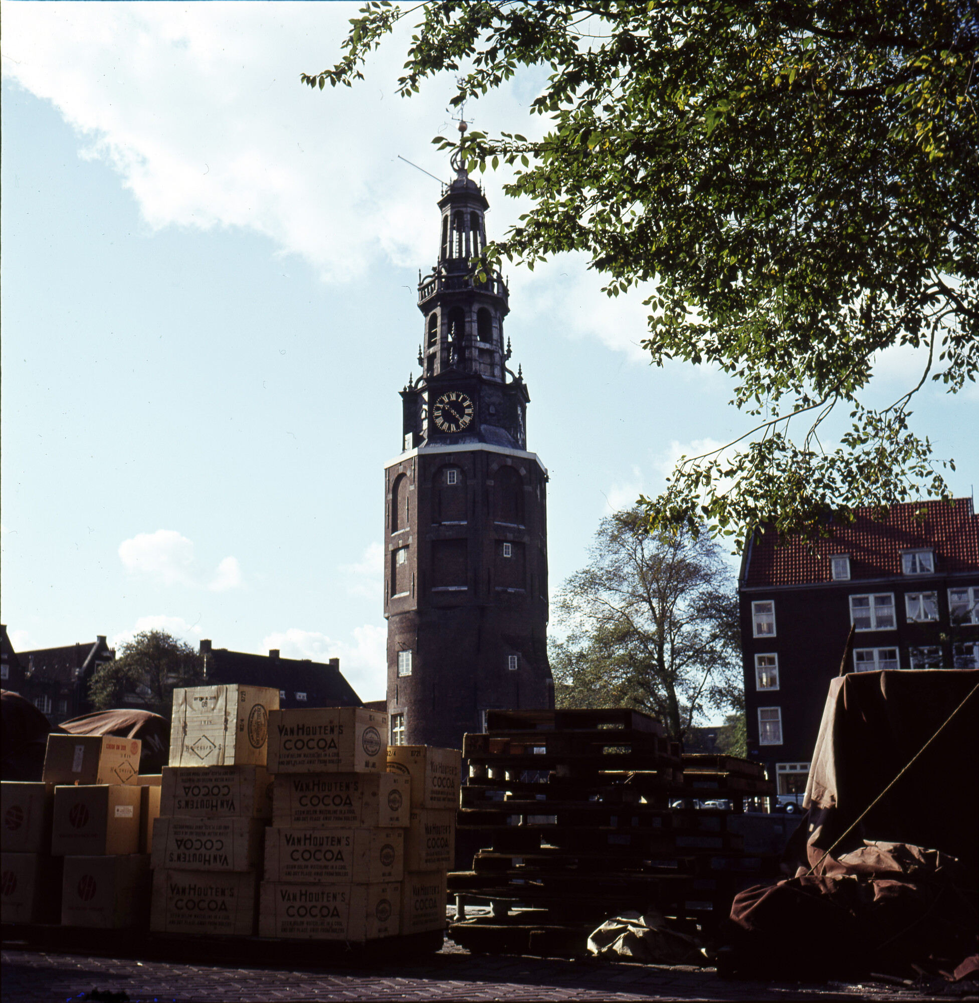 S.9100(0970); Oude Schans te Amsterdam; diapositief