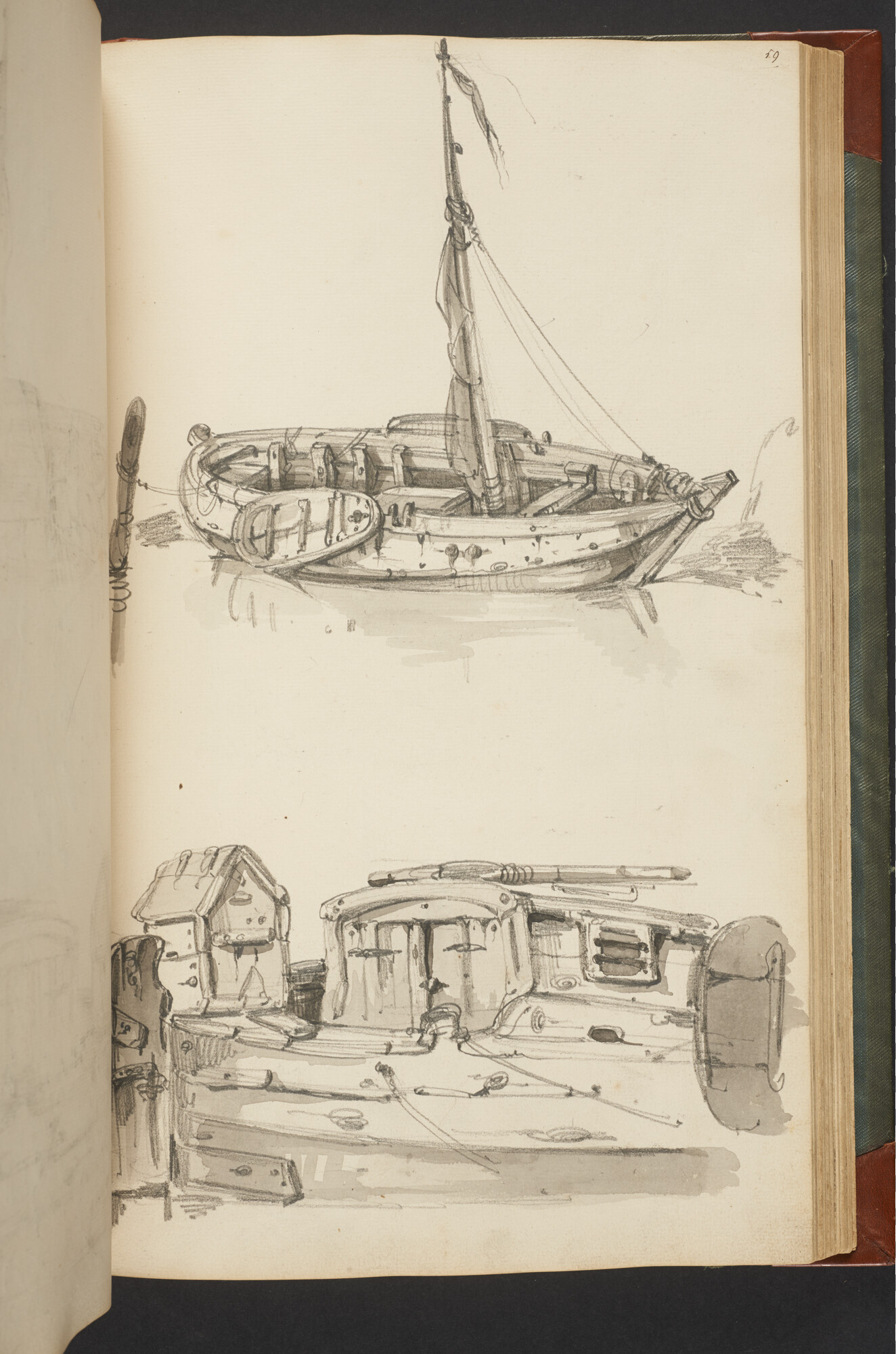 A.3222; Schetsboek met tekeningen door Albertus van Beest en Louis Meijer; schetsboek