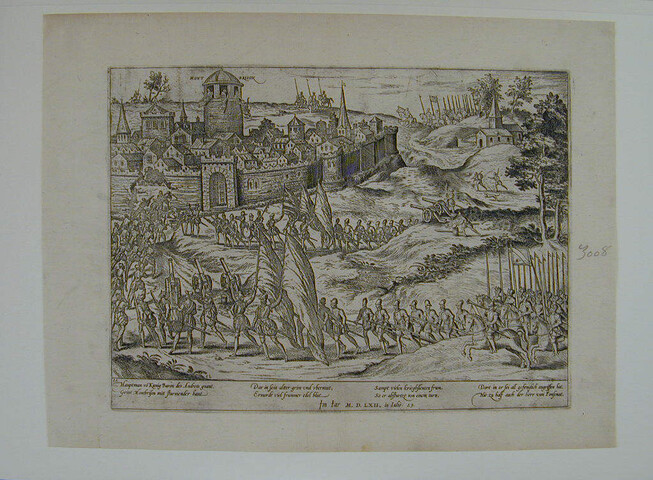 A.0145(027)029; Montbrison door Andretz ingenomen, 29 juli 1562; prent