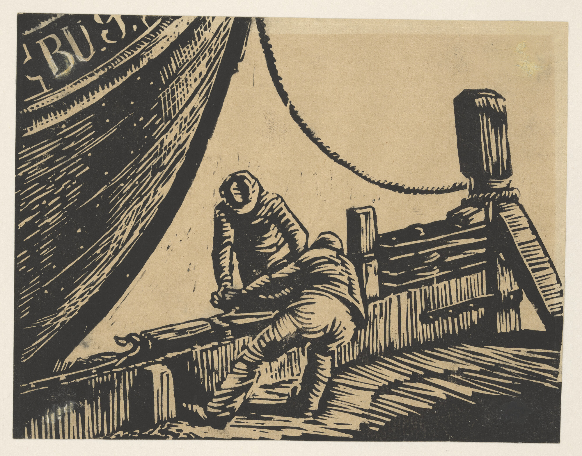 A.5461(02); Nieuwjaarswens voor het jaar 1968 van Peter Dorleyn en zijn gezin: twee; prent