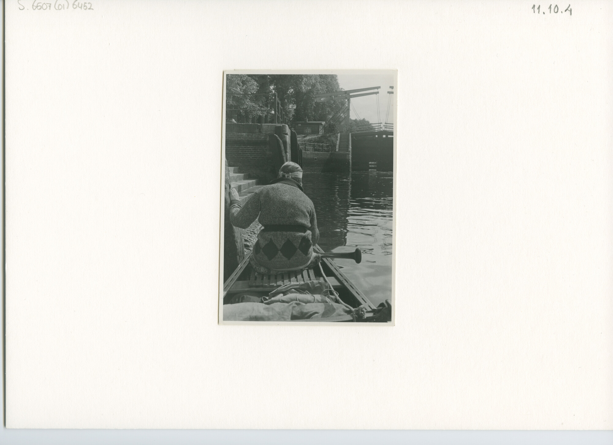 S.6507(01)6452; Foto van de oude sluis van Vreeswijk; foto