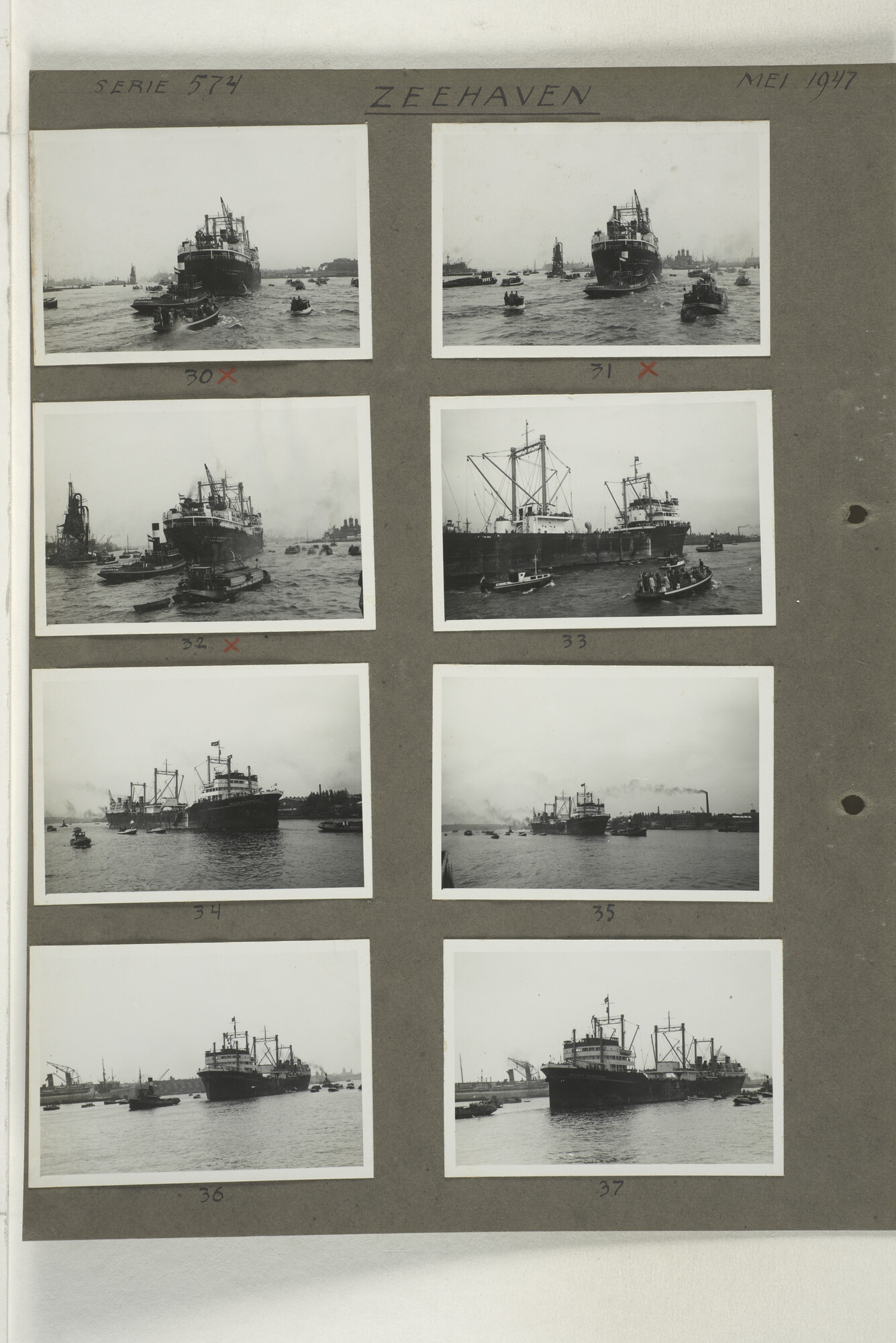 1998.2179; Omslag met een grote hoeveelheid proef foto's gemaakt in opdracht van de Gemeente Handelsinrichtingen in Amsterdam; omslag