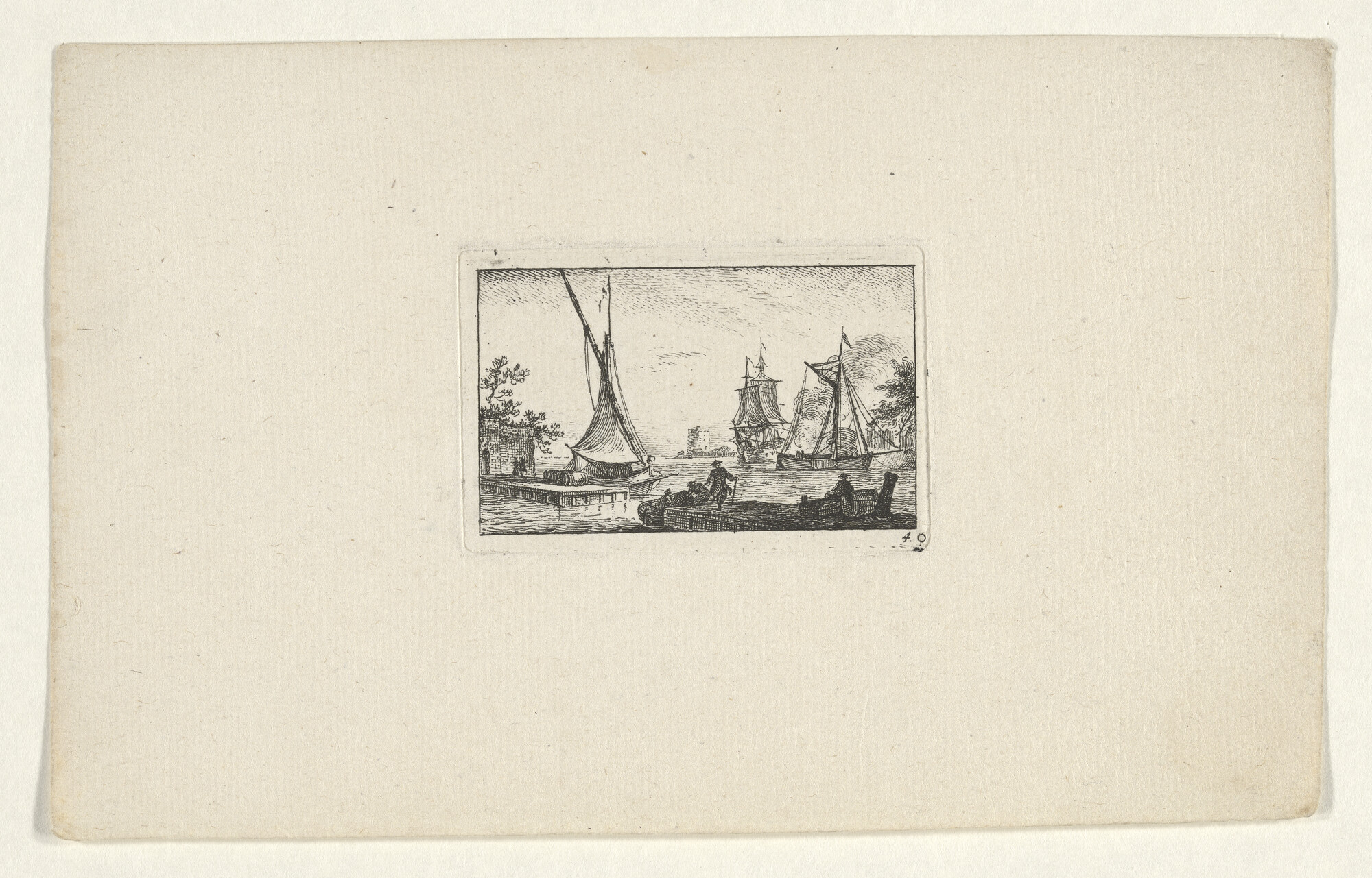 A.0132(02)12-04; Uit de serie 'Diverses manoeuvres des V.aux', Cahier VI, nummer 4; prent