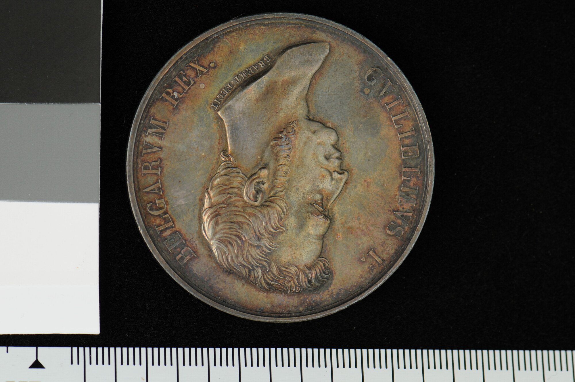 A.0041(14); Penning op de opening van het kanaal van Henegouwen, 1826; penning