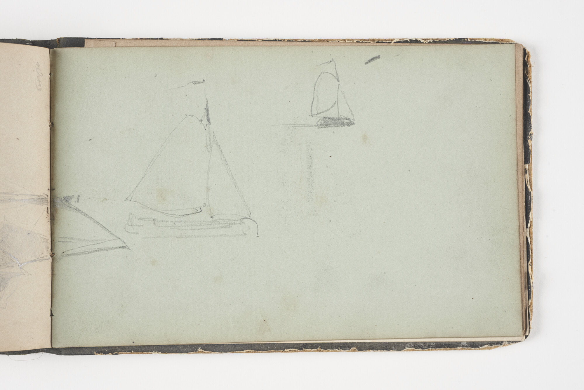 A.2019(02); Schetsboek met studies van binnenschepen en zeeschepen; schetsboek