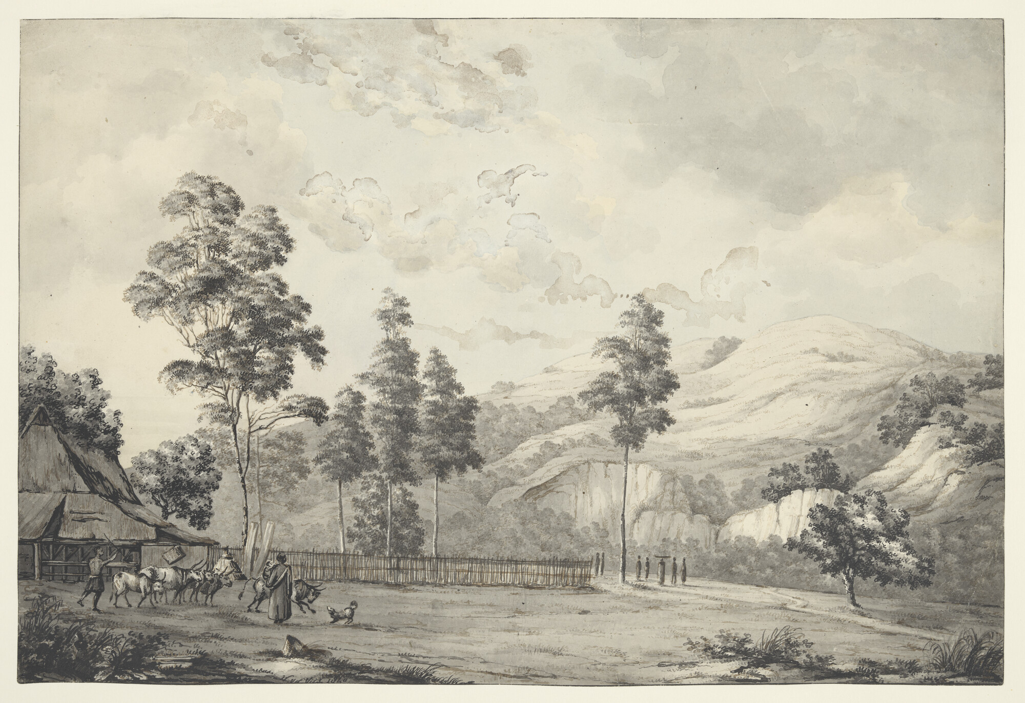 S.2931(03)12; De vallei Batoe-Gadjah op Ambon; tekening