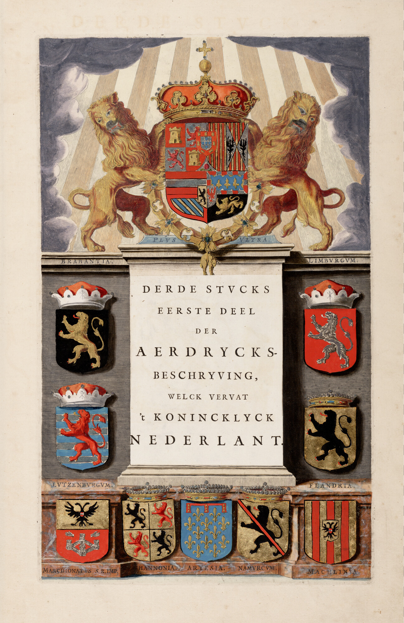 S.1034(03) [kaart 001]; Titelpagina van het derde deel van de Grooten Atlas van Joan Blaeu; titelpagina