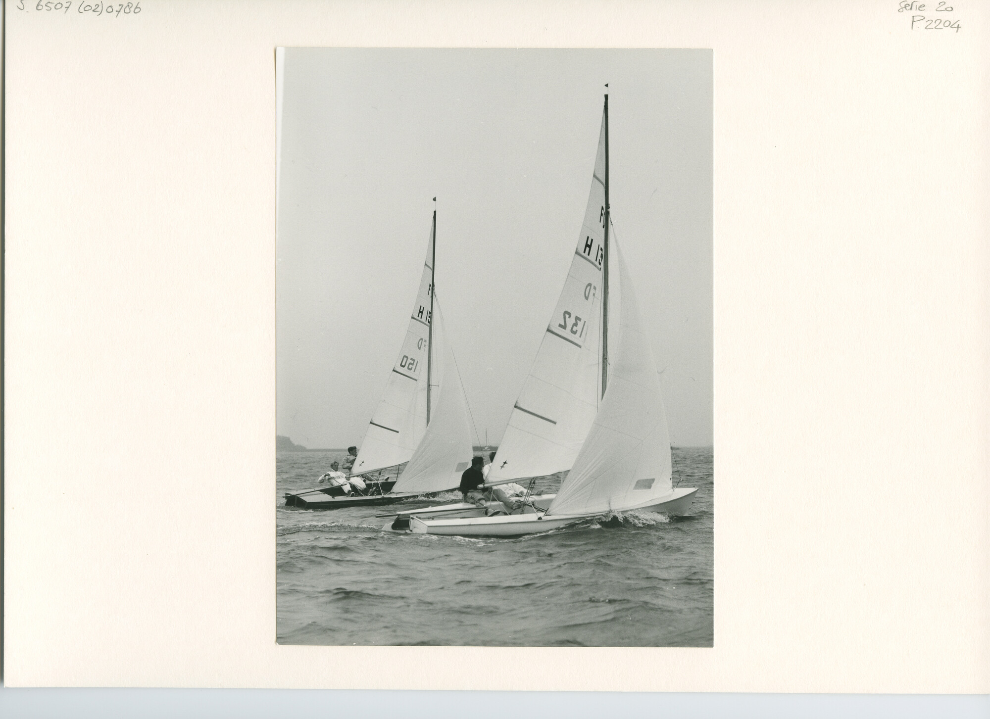 S.6507(02)0786.04; Zwart-wit foto van de Hollandweek I 1962: de FD-klasse; foto