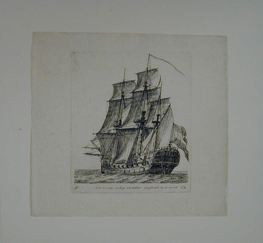 A.0149(0134); Prent uit de suite 'Verscheide soorten van Hollandse schepen'; prent