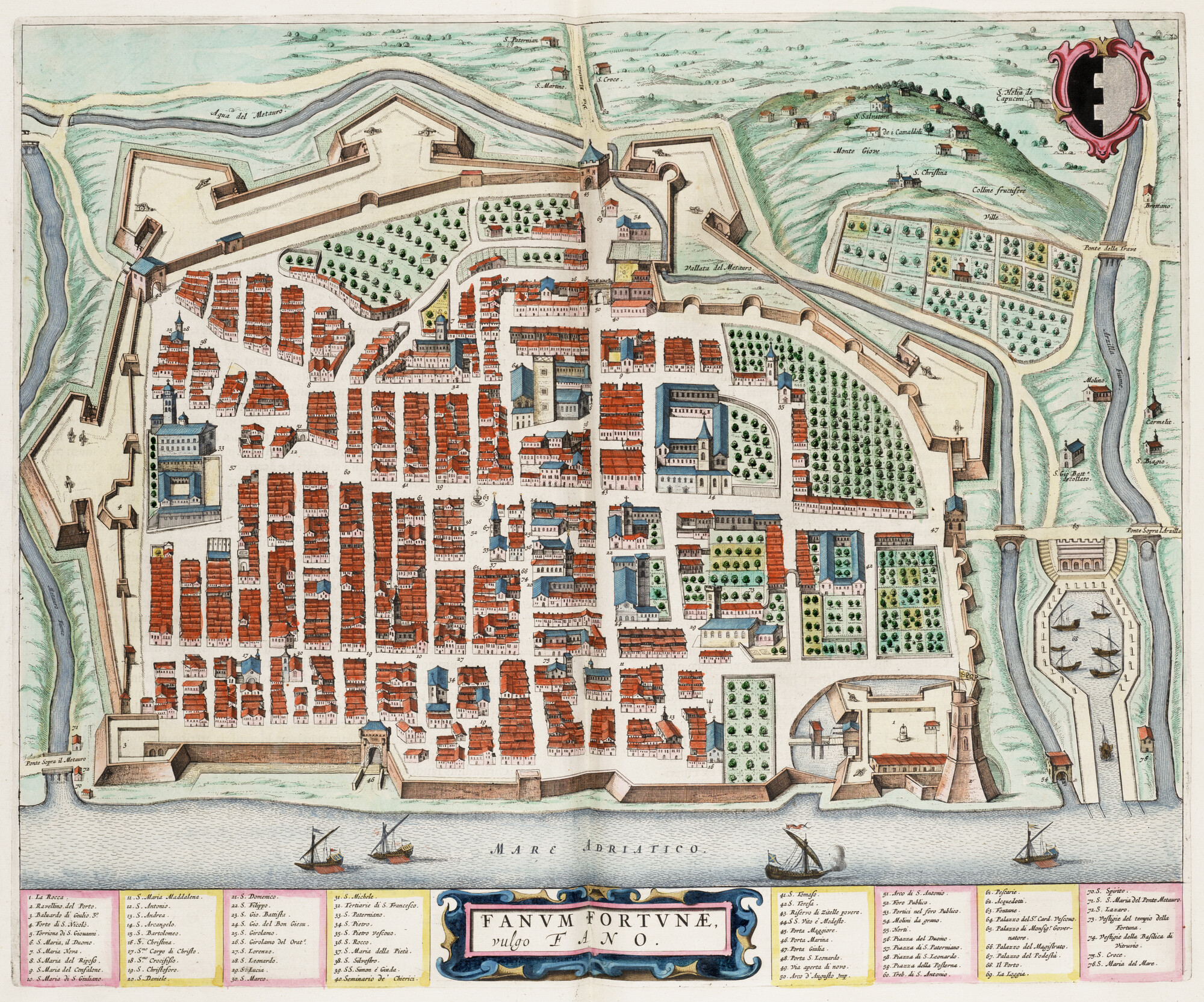 S.1034(10) [kaart 028]; Kaart van Fano; landkaart