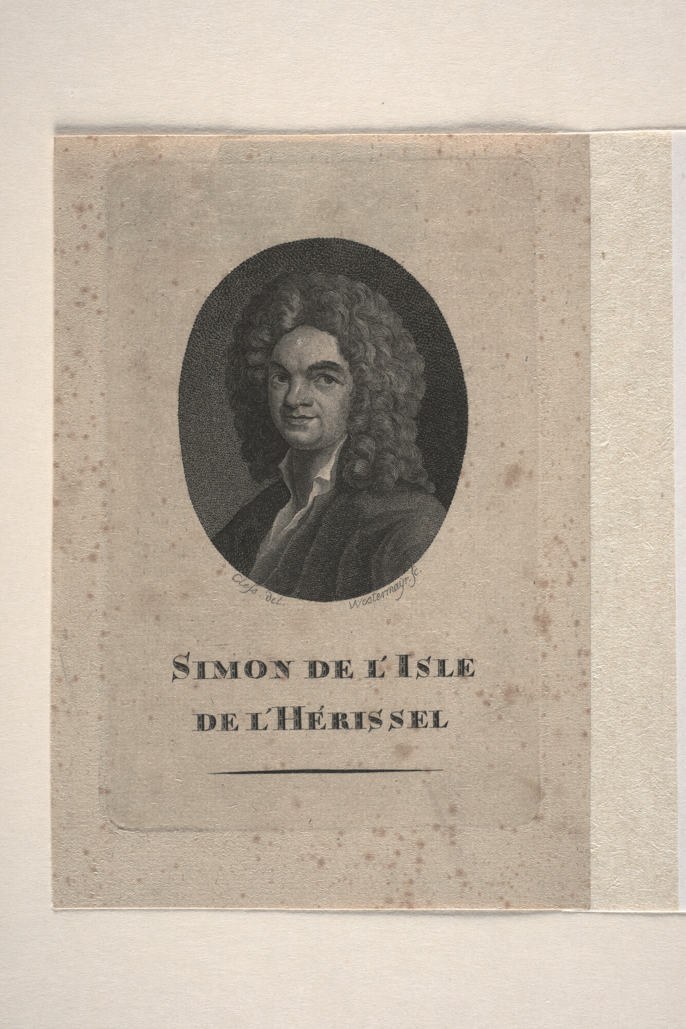 A.0075(096); Portret van Simon de L'Isle; prent