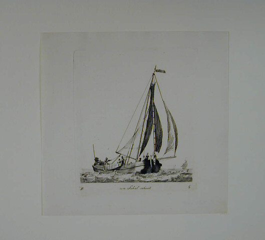 A.0149(0083); Prent van een scholschuit; prent