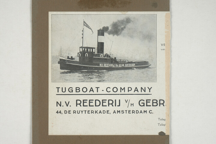 2001.1755; Omslag met vele foto's en knipsels van meest bergingsactiviteiten door Reederij v/h Gebroeders Goedkoop te Amsterdam in de periode 1929 / 1949; omslag