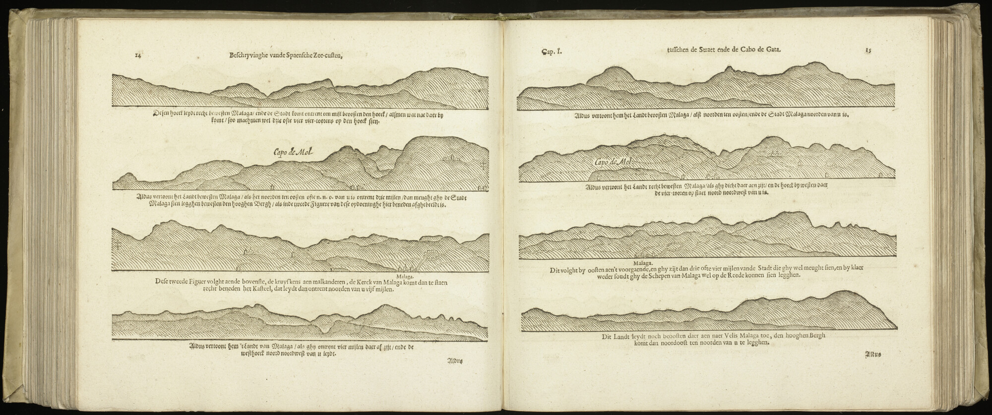 S.2856 [kaart 155]; Beschrijvingen en kustaanzichten van Zuid-Spanje; kaart